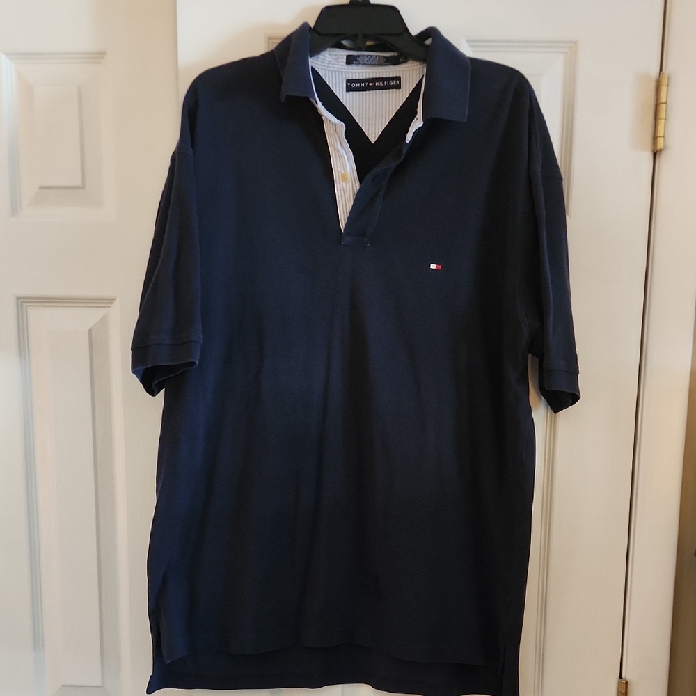 Tommy Hilfiger Dark Blue Men's Polo Shirt